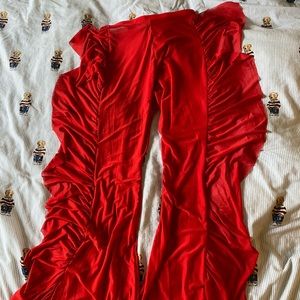 Bikini pants mesh cover up